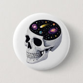 Space Skull Button (Vorderseite)
