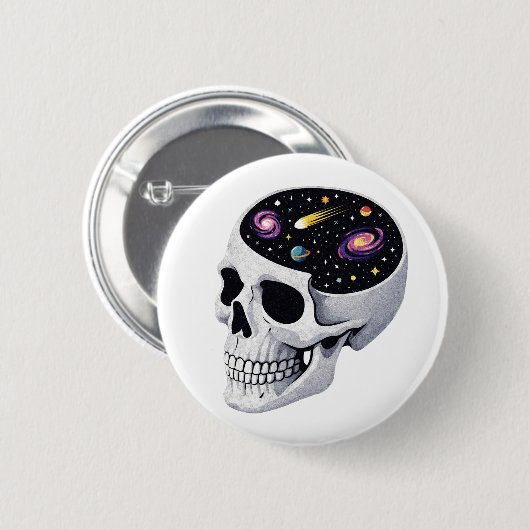 Space Skull Button (Vorne & Hinten)