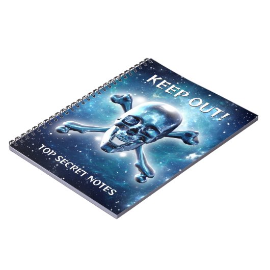 Space skull. Customized Notizblock (Linke Seite)