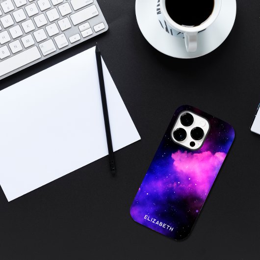 Space Sky Nebula Individuelle Name Case-Mate iPhone Hülle