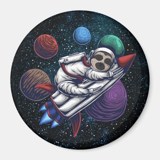 Space Sloth Magnet (Vorne)
