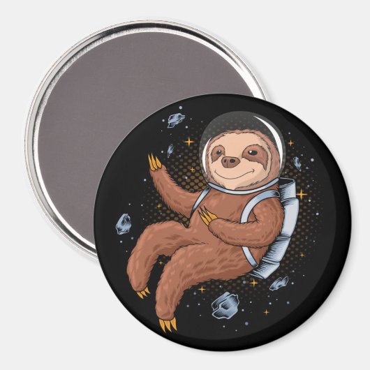 Space Sloth Magnet (Vorderseite/Rückseite)