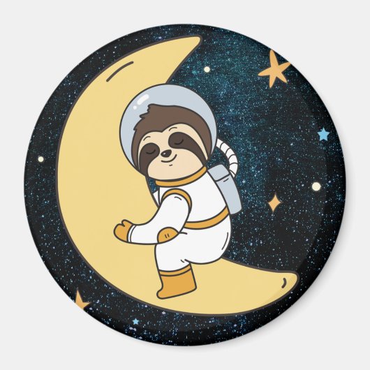 Space Sloth Magnet (Vorne)