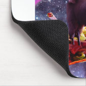 Space Sloth Riding Llama Unicorn - Taco & Burrito Mousepad (Ecke)