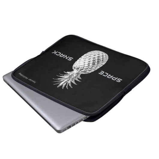 Space Snack Silver Pineaple Spaß Sci-Fi Laptopschutzhülle (Vorne Knopf)