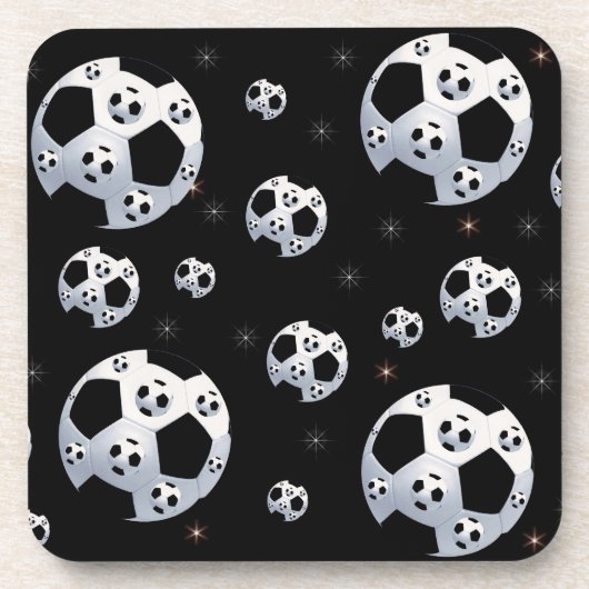 Space Soccer Ball Cork Untersetzer (Vorderseite)