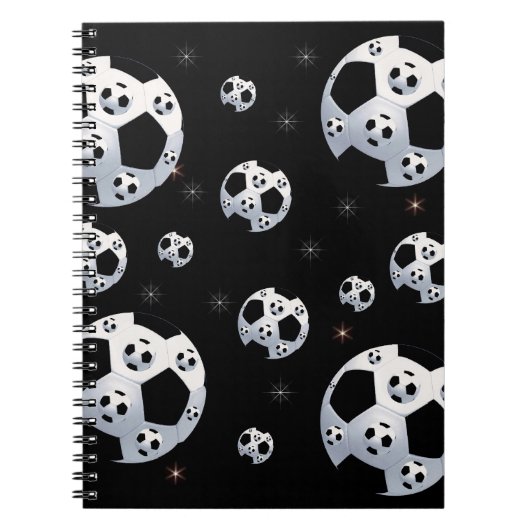 Space Soccer-Notebook Notizblock (Vorderseite)