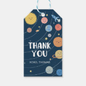 Space ・ Sonnensystem ・ Galaxy Danke Tag Geschenkanhänger (Vorderseite)