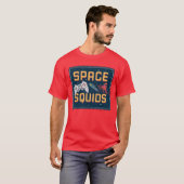 Space Squids Retro Video Game friends T-Shirt (Vorne ganz)