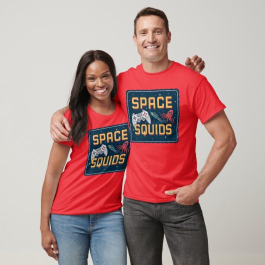 Space Squids Retro Video Game friends T-Shirt (Unisex)