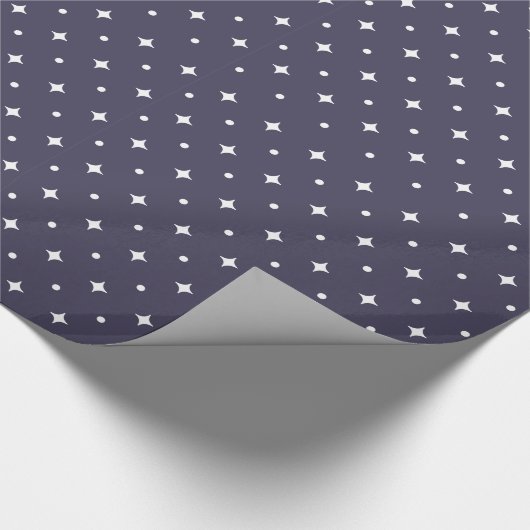 Space Star Pattern & Galaxy Cosmic Geschenkpapier (Ecke)