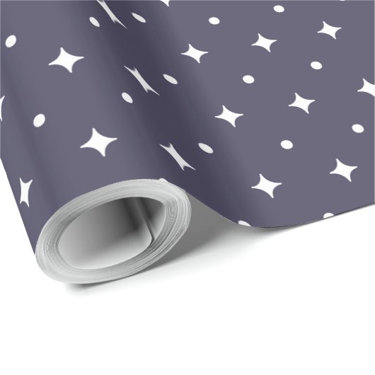 Space Star Pattern & Galaxy Cosmic Geschenkpapier (Rolleneckpunkt)