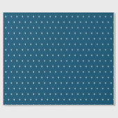 Space Stars Muster in Blau Geschenkpapier (Flach)