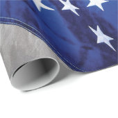 Space Station American Flag Earth Orbit Geschenkpapier (Rolleneckpunkt)