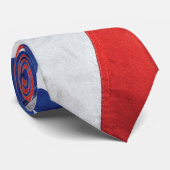 Space Station American Flag Earth Orbit Krawatte (Gerollt)