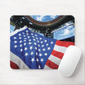 Space Station American Flag Earth Orbit Mousepad (Mit Mouse)