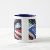 Space Station American Flag Earth Orbit Tasse (Zentrum)
