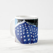 Space Station American Flag Earth Orbit Tasse (Vorderseite Links)