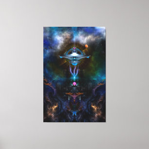 Space Station Ansarious Canvas Print Leinwanddruck