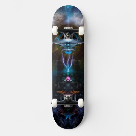 Space Station - leichtes Skateboard mit Hardware (Vorderseite)