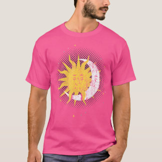 Space Sun Moon Himmelskörper Astrologie Universum  T-Shirt