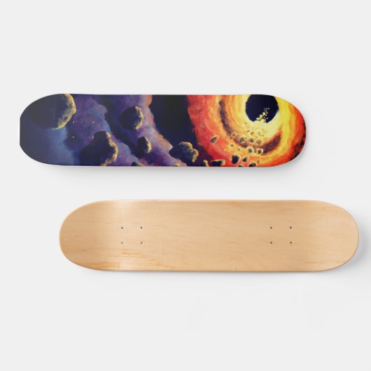 Space Swirl Skateboard (Horizontal)