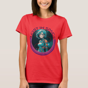Space T - Shirt Raumfahrt-Shirt Planet-T-Shirt
