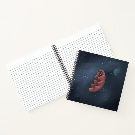 Space Tardigrade-Notebook Notizblock (Innenseite)