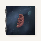 Space Tardigrade-Notebook Notizblock (Vorderseite)