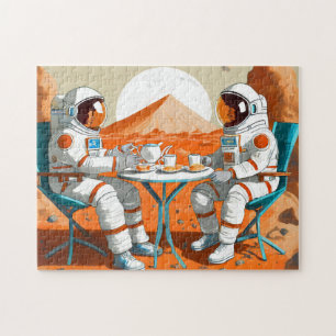 Space Tee Party kühl und schön Jigsaw Puzzle