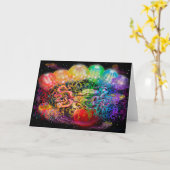 Space Tentacles Karte (Gelbe Blume)