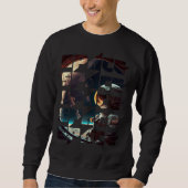 Space Text Solar System Galactic Astro Space Enthu Sweatshirt (Vorderseite)