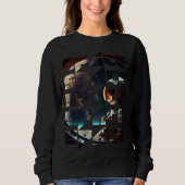 Space Text Solar System Galactic Astro Space Enthu Sweatshirt (Vorderseite)