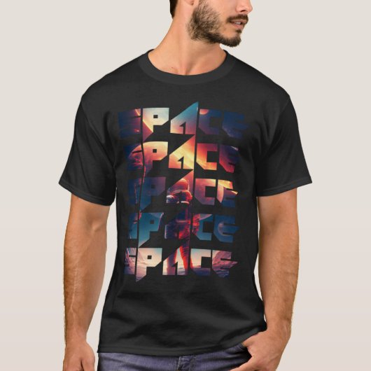 Space Text Solar System Galactic Astro Space Enthu T-Shirt (Vorderseite)