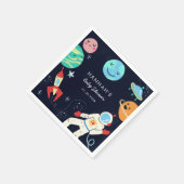 Space Theme Baby Shower Galaxy Serviette (Ecke)