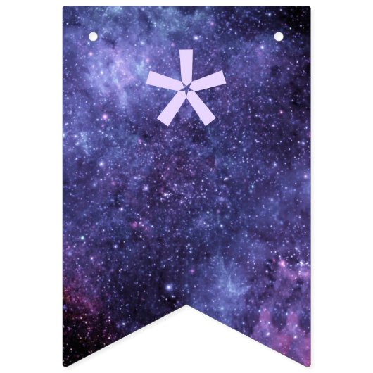 Space Theme Bunting Flags Wimpelkette (Erste Fahne)