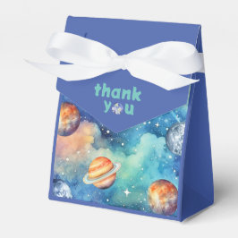 Space Theme Galaxy Planets Wasserfarbe Vielen Dank Geschenkschachtel