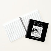 Space Theme Notebook mit dem Namen des Eigentümers Notizblock (Innenseite)