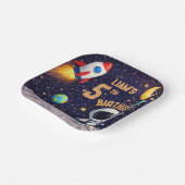 Space theme Outer space Rocket Ship Pappteller (Gewinkelt)