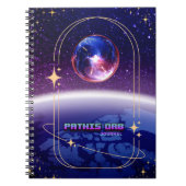 Space Theme Pathis Orb Notebook Journal Notizblock (Vorderseite)