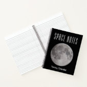 Space Theme Personalisiert Astronomer's Notebook Notizblock (Innenseite)