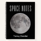 Space Theme Personalisiert Astronomer's Notebook Notizblock (Vorderseite)
