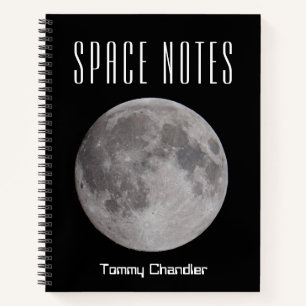 Space Theme Personalisiert Astronomer's Notebook Notizblock