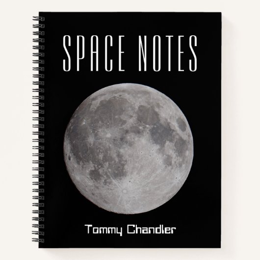 Space Theme Personalisiert Astronomer's Notebook Notizblock (Vorderseite)