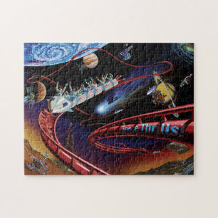 Space Thrills Cosmic Roller Untersetzer Artist Con Puzzle