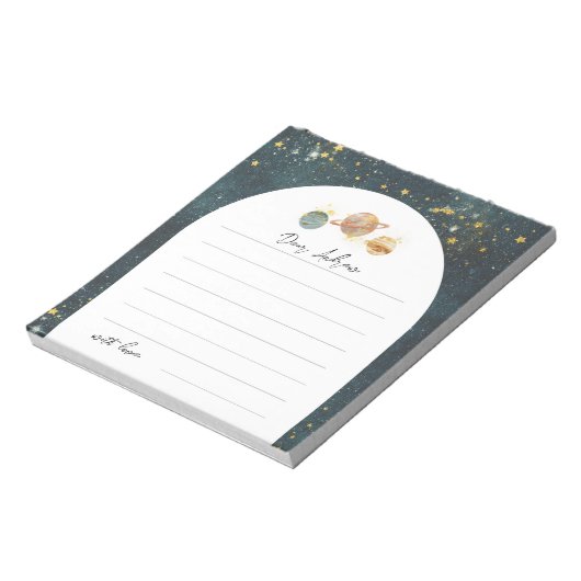 Space Time Capsul Notepad Notizblock (Rotiert)
