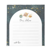 Space Time Capsul Notepad Notizblock (Vorderseite)