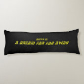 Space time, Pink and Yellow script Seitenschläferkissen (Rückseite)