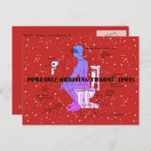 SPACE TOILET von Jetpackcorps Postkarte (Vorne/Hinten)