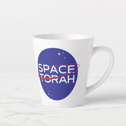 Space Torah - Latte Tasse (Rechts)